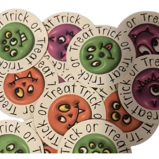 Halloween Trick or Treat stickers
Buttons and bows Kettering
Northants