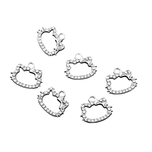 5 x Hello Kitty Metal Pendant Charms