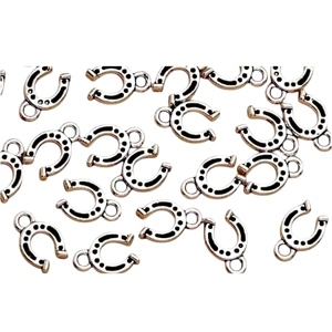 Lucky Horseshoe Metal Charms x 5