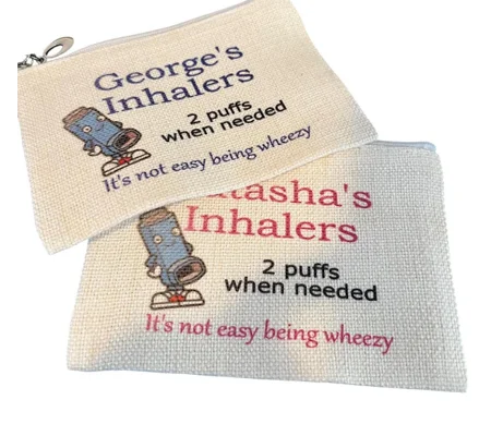 Personalised Named Inhaler Bag