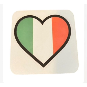 Ireland flag heart on Coaster