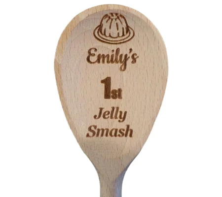 Personalised 1st Birthday Jelly Smash Wooden Spoon