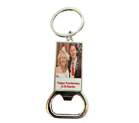 Personalised Bottle Opener Photo Keyrings