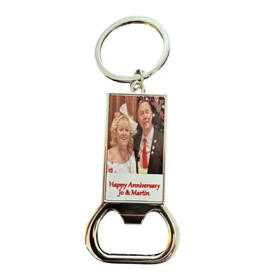 Personalised Bottle Opener Photo Keyrings