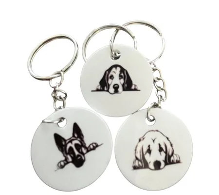 Keyring with Dog / Puppy Breed Silhouette