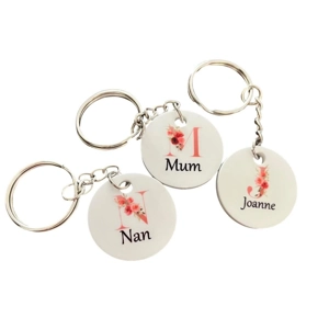 Personalised Initial  and Name Keyring