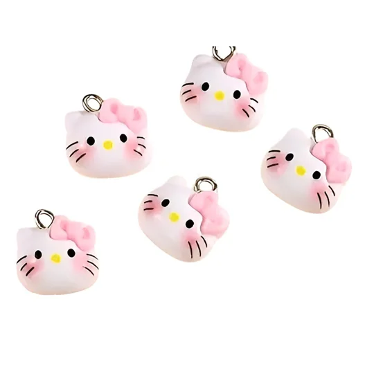 Cute Kitty Cat Resin Charms in a group of 5 From Buttons and Bows Kettering