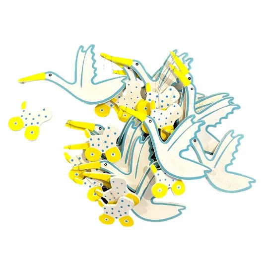 stork with pram embellishment