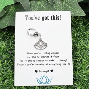 You've got this Lotus flower Keyring Clip