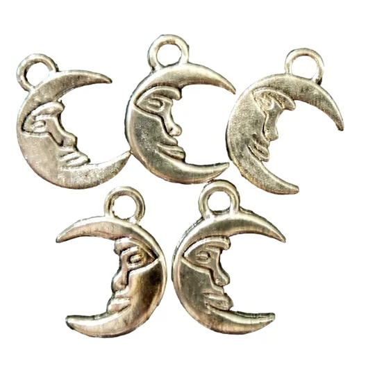 Man in the Moon Metal Charm Group