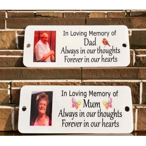 Personalised In Loving Memory Memorial Plaque