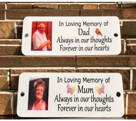 Personalised In Loving Memory Memorial Plaque