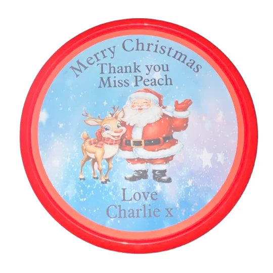 Christmas scene large sticker for sweets
buttons and bows Kettering Northants