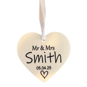 Personalised Wedding Mr & Mrs Name and Date Sign