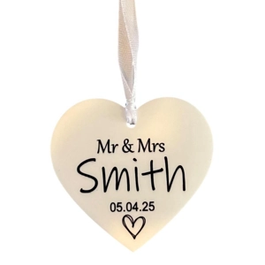 Personalised Wedding Mr & Mrs Name and Date Sign