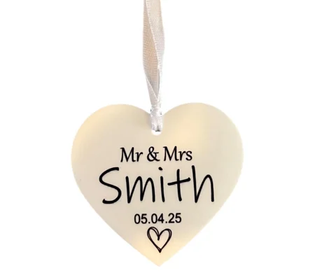 Personalised Wedding Mr & Mrs Name and Date Sign