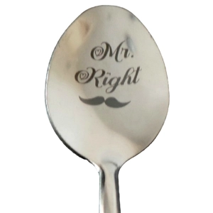 Mr Right Metal Spoon