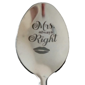 Mrs Always Right Metal Spoon