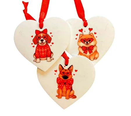 Valentine's Day Dog Love Heart - Various Designs