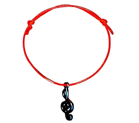 Musical Note Treble clef Friendship Bracelet