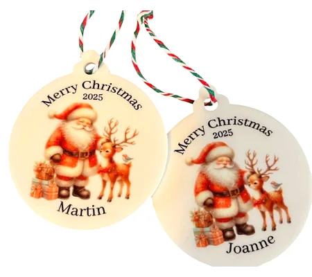 Personalised Named Christmas Bauble 2025