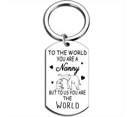 Nanny you are the world keyring