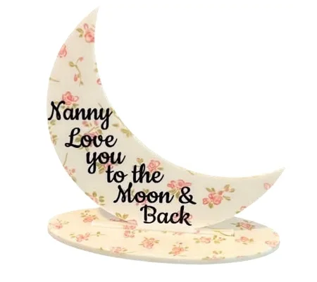 Personalised Love you to the Moon and Back standing sign