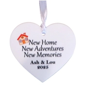 Personalised New home, New Adventures - Heart Sign