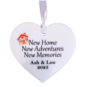 Personalised New home, New Adventures - Heart Sign