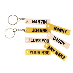 Number-Plate-Keyrings