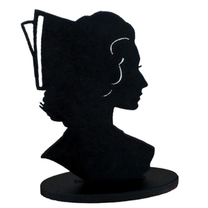 Silhouette NHS Nurse Figure Vintage Style