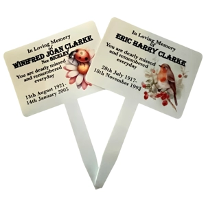 Personalised -Grave-Markers-Pair