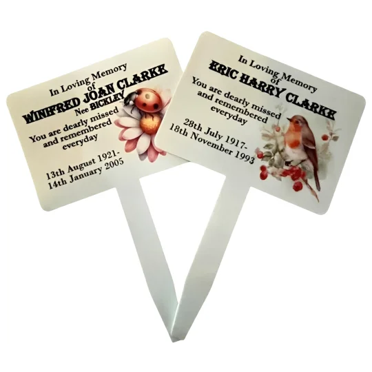 Personalised -Grave-Markers-Pair