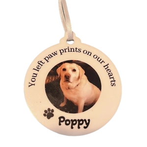 Acrylic Dog Pet Memorial Bauble
