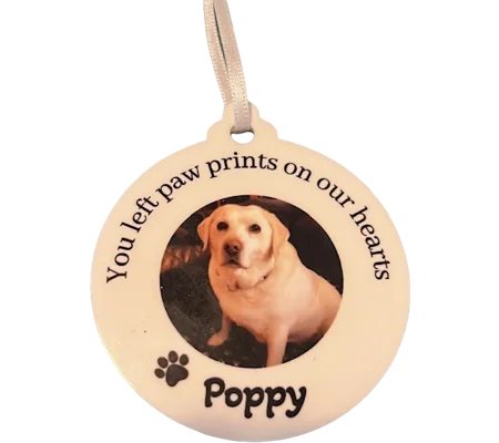 Acrylic Dog Pet Memorial Bauble