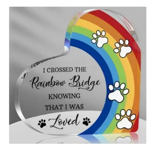 Rainbow bridge coaster sign Buttons and bows Kettering Northamptonshire