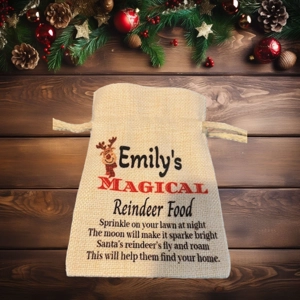 Personalised Magical Reindeer food bag