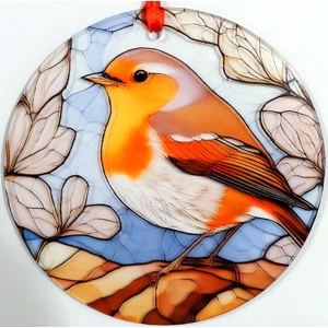 Robin British Birds Suncatcher 14cm