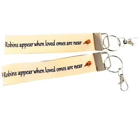 When Robins Appear Keyring Wristlet
