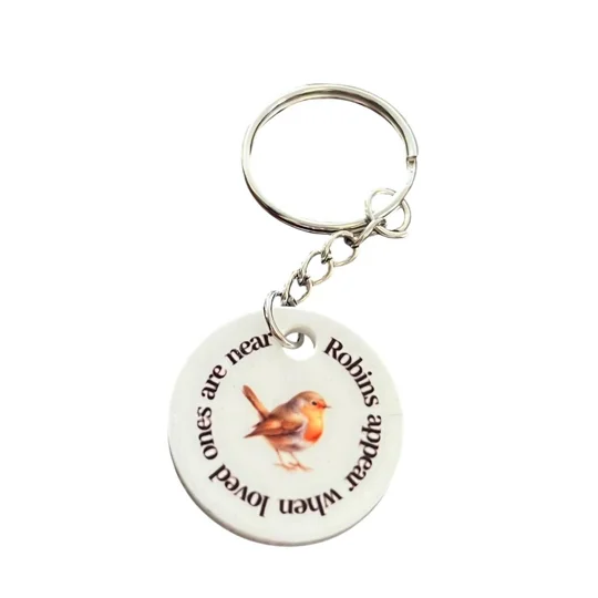 Robins appear loved ones near heart keyring
Buttons and Bows Kettering Northamptonshire