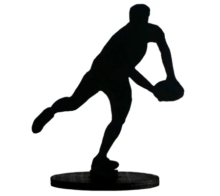 Rugby Silhouette Sports Figure