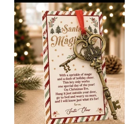 Santa's Magic Christmas Door Key