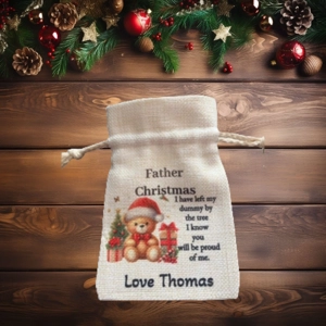Personalised Dummy for Father Christmas Santa bag