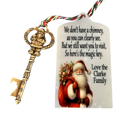 Personalised Christmas magic key