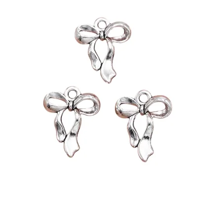 5 x Bow Design Metal Charms