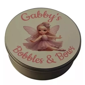 Personalised Girls Hair Accessories Storage Tin