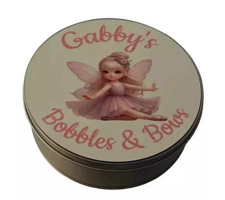 Personalised Girls Hair Accessories Storage Tin