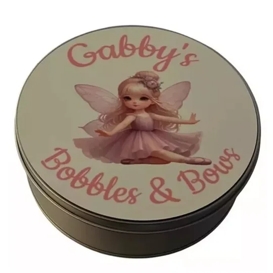 Personalised Girls Hair Accessories Storage Tin