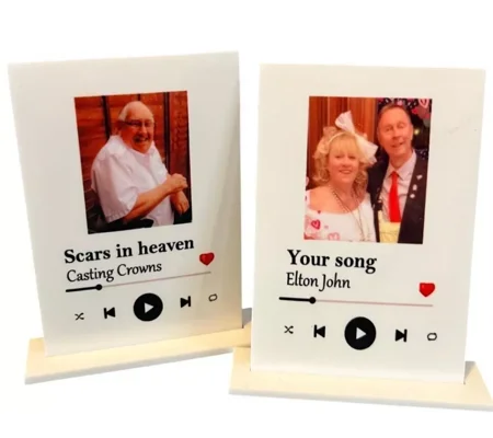 Personalised Acrylic photo on stand