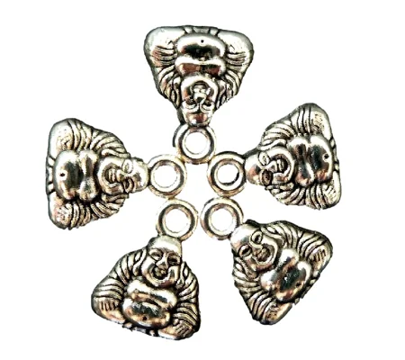 5 x Small Buddha Metal Charms
